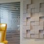 3D panel med lyddemping på kontoret til Masterklinikken