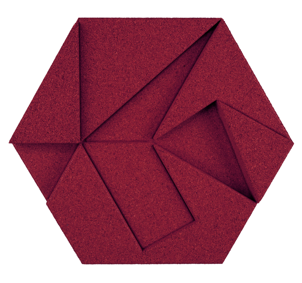 Hexagon bordeux