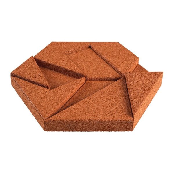 3D korkvegg fra WALL-IT i modellen Hexagon