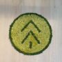 Vakker mose logo i grønne farger