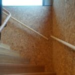 Kork fliser i trappeoppgang