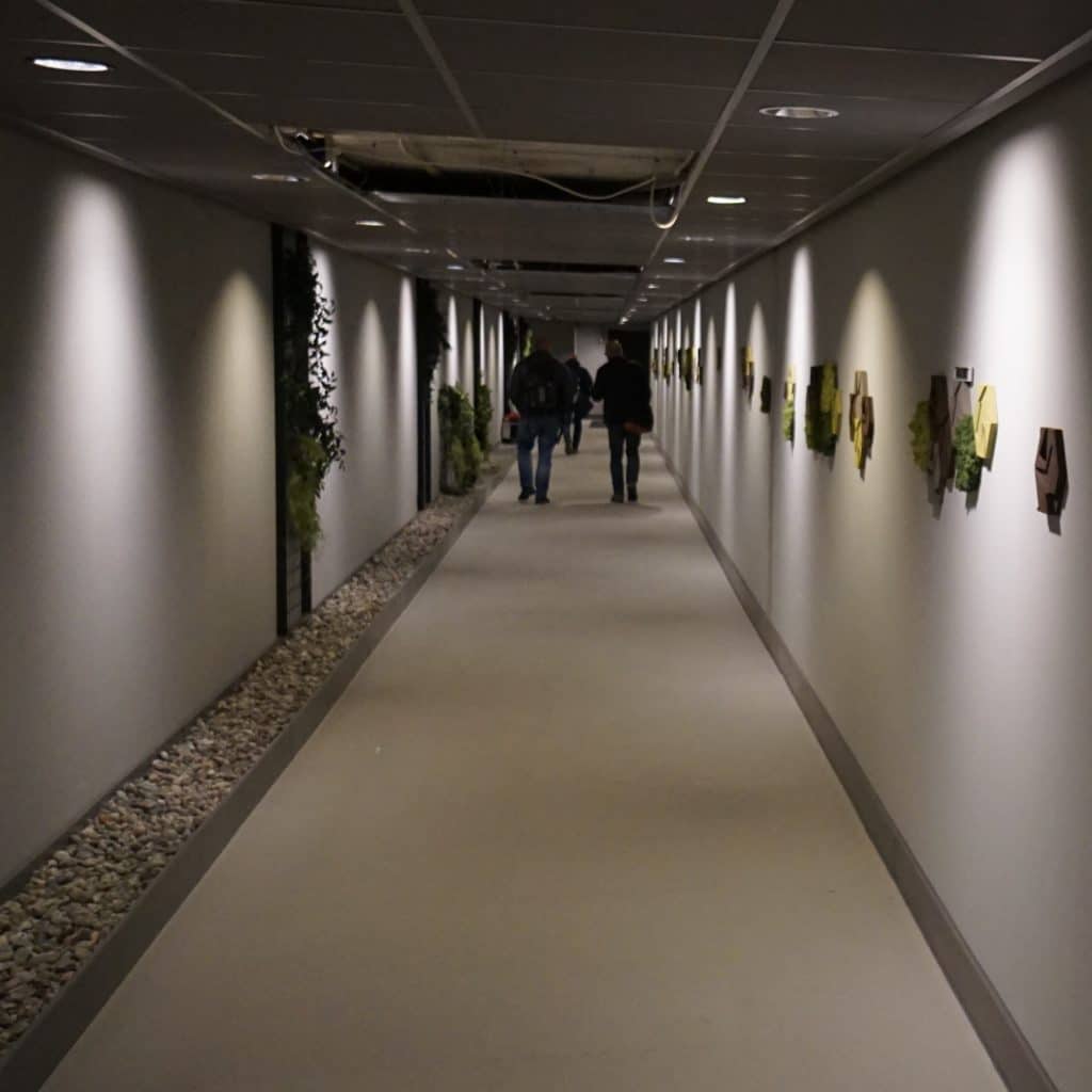 Korridoren på Rosenholm Campus
