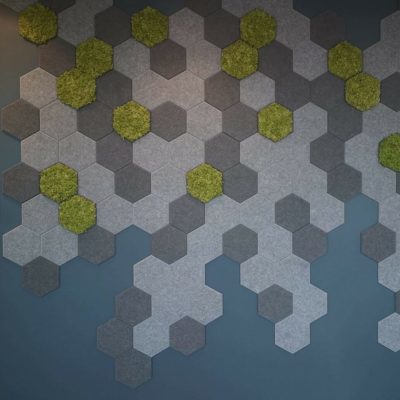 Hexagon fliser på kontor