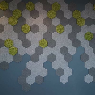 Lekre Hexagon fliser på kontor
