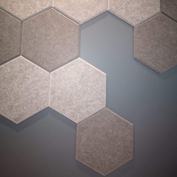 Lekre hexagon fliser i tekstil