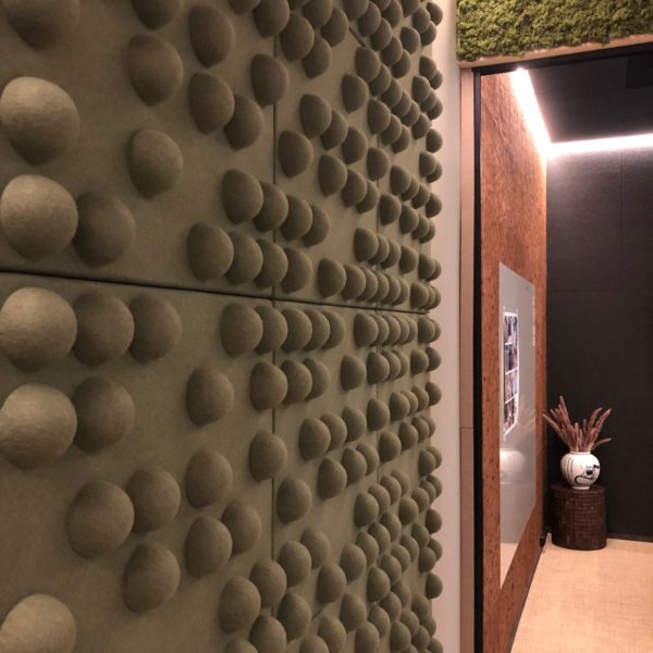 Akustikk panelene Soundtect på kontor i Oslo