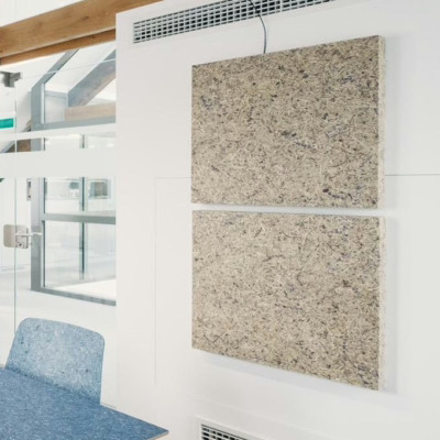 Akustikkpanel fra Organoid i Wildspitze Himmelblau