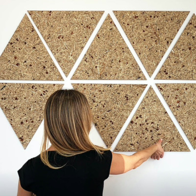 Akustikkpanel i lekre naturmaterialer