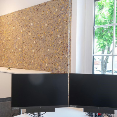 Lyddempende lydabsorbenter fra Organoid på kontor