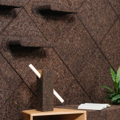 Design kork med geometrisk 3D-mønster
