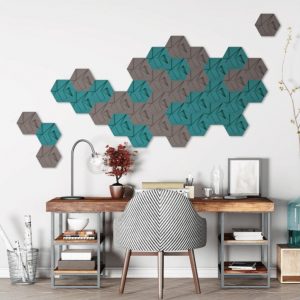 Kreativ bruk av kork fliser i hexagon mønster